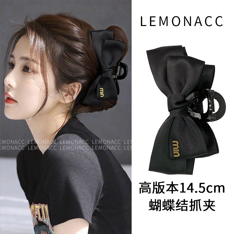 Kẹp chữ nơ phong cách Hàn Quốc dành cho nữ có tóc dày và kẹp cá mập
