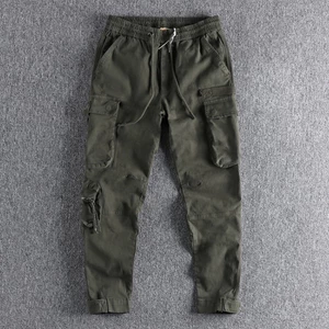 Quần jogger phong cách Retro co giãn