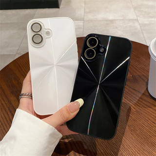 Sang Trọng Nhiều Màu Sắc Laser CD Họa Tiết Aurora Ốp Lưng Cho iPhone 16 15 14 13 12 11 Pro Max Chống Sốc Ốp Lưng Bảo Vệ Camera Bìa Cứng