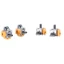 BTM 8 Cái 3D Analog Thumb Stick Set Thumbstick Cover Bộ công cụ sửa chữa đầu nấm cho P5 Bộ điều khiển trò chơi Sửa chữa phụ kiện