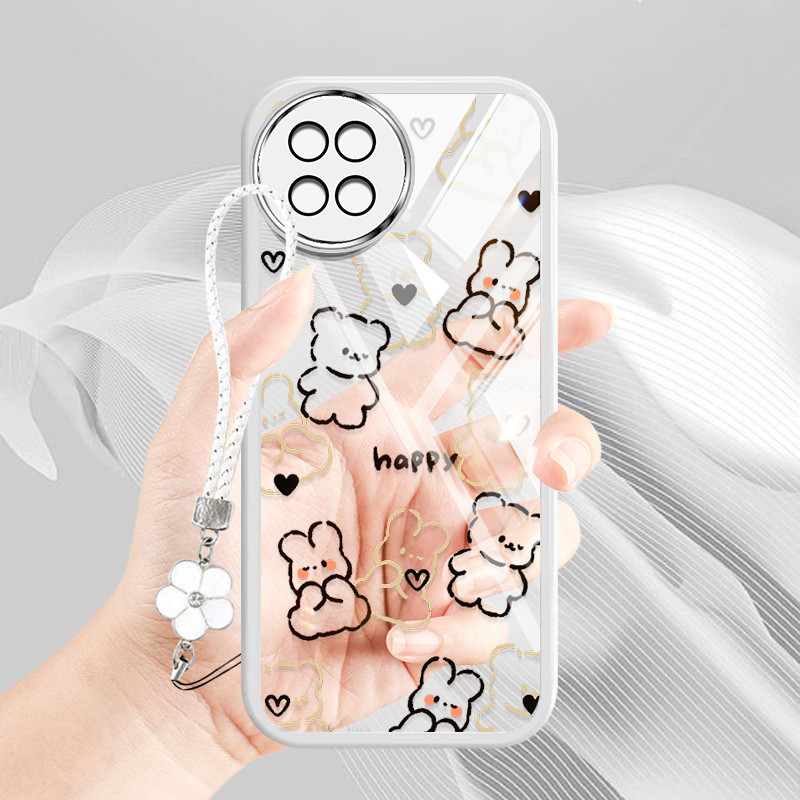 Ốp điện thoại kiểu YBD INS cho ITEL S23 ‎S665L Tecno Spark 20 pro plus Tecno KJ7 Họa tiết gấu bông dễ thương Vỏ mềm trong suốt