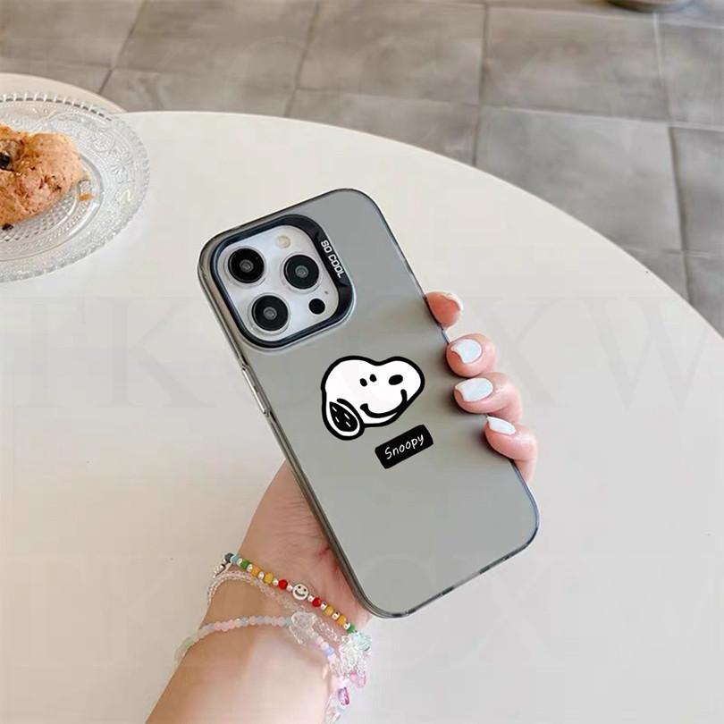Ốp điện thoại mờ Snoopy Charlie Brown cho Samsung Galaxy S10 S20 S21 S22 S23 S24 Plus Ultra S21 S23 FE Note 20 Ultra Note 9 Ốp lưng chống sốc cao cấp
