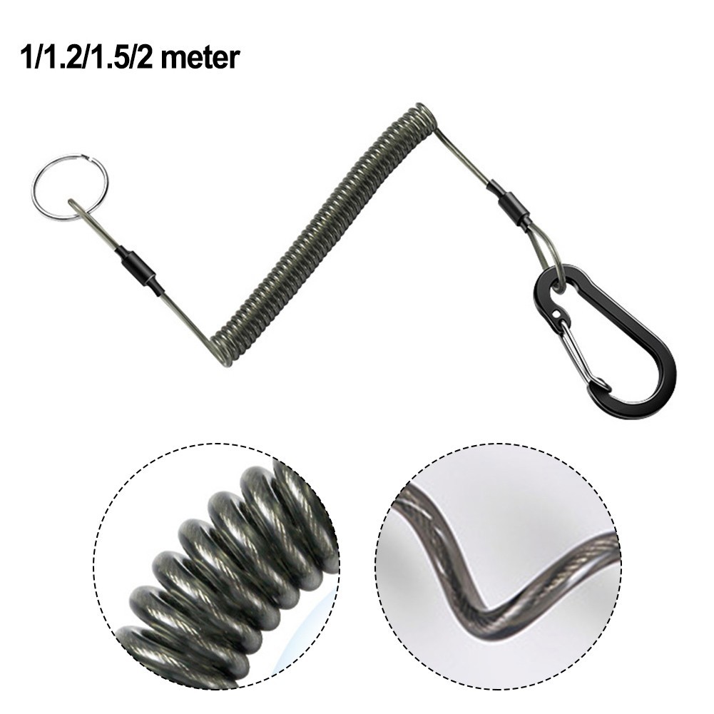 < Cosyh > Kẹp nhả từ tính câu cá với dây buộc 1,5m cho giá đỡ kìm lưới câu cá