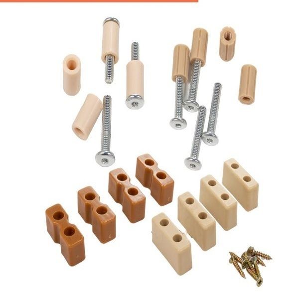 SANCHENGHL1314 Trọn Bộ Phụ Kiện Nôi Giường Nôi Đa Năng Nôi Trọn Bộ Ốc Vít Bánh Xe Khóa Tấm Hỗ Trợ Khóa Kaf