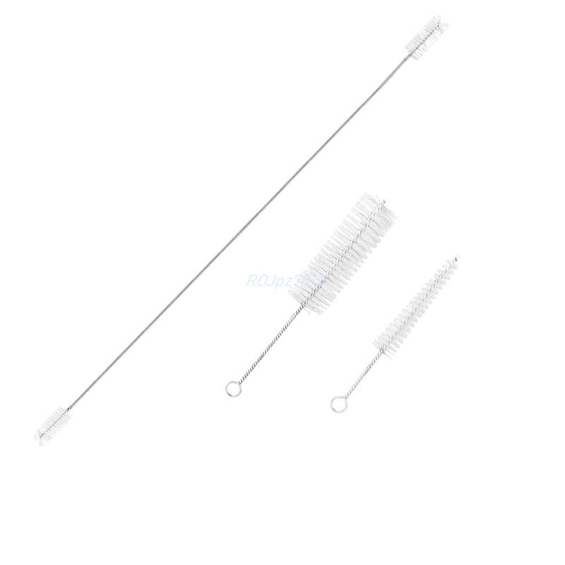 3 Cái Pháp Sừng Trombone Trumpet Bộ Vệ Sinh Thép Không Gỉ Nylon Bàn Chải Nhạc Cụ Làm Sạch Bàn Chải Dễ Sử Dụng