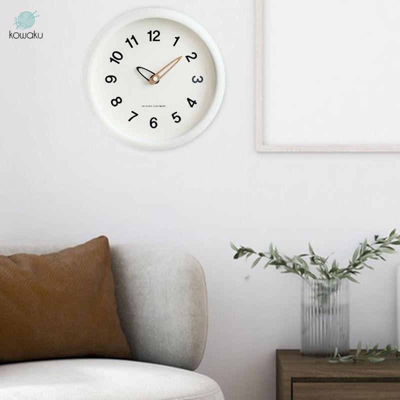 Đồng hồ treo tường 10 inch kohaku Đồng hồ trang trí không đánh dấu cho phòng trẻ em Quán cà phê tại nhà