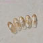 Dainty Dahlia Shape Miếng Dán Móng Tay Lập Thể Giảm Móng Tay Decal Trang Trí DIY Tăng Cường Keo Dán [vẻ Đẹp]