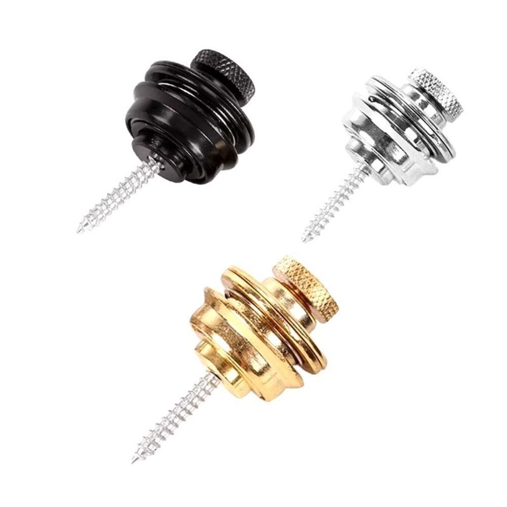 CORALTIDE Dây đeo đàn guitar điện, Phụ kiện nhạc cụ Khóa dây đeo đàn guitar hợp kim kẽm, dành cho dây đeo đàn guitar điện Acoustic Nút khóa dây đeo đàn guitar
