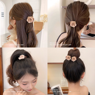 Kẹp tóc Camellia nữ 2024 kẹp nửa tóc cao cấp phong cách mới