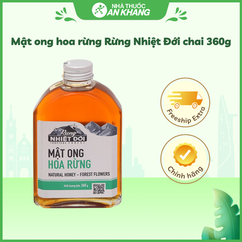Mật ong hoa rừng Rừng Nhiệt Đới chai 360g