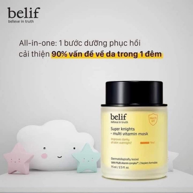 Mặt nạ ngủ Belif Super Knight Multi Vitamin Mask 75ml Dưỡng Sáng Da IS69