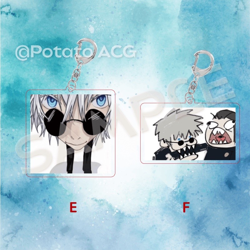 Móc Chìa Khóa Bằng acrylic In Họa Tiết Hoạt Hình jujutsu kaisen geto suguru gojo satoru gojo satoru Vui Nhộn