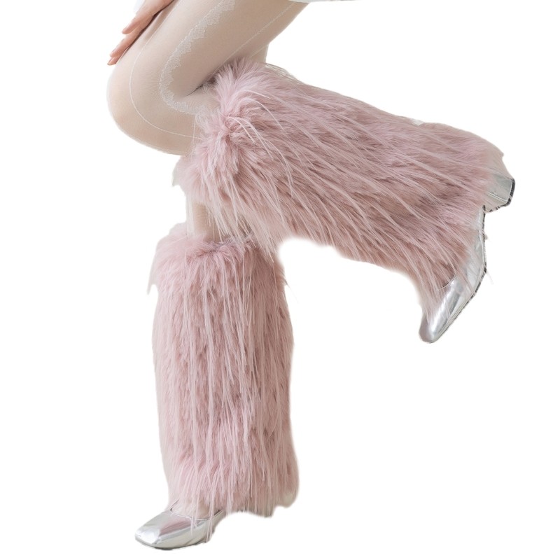 Woke Ladies Elegant Furry Plush Leg Warmers cho thời tiết lạnh và lớp sành điệu