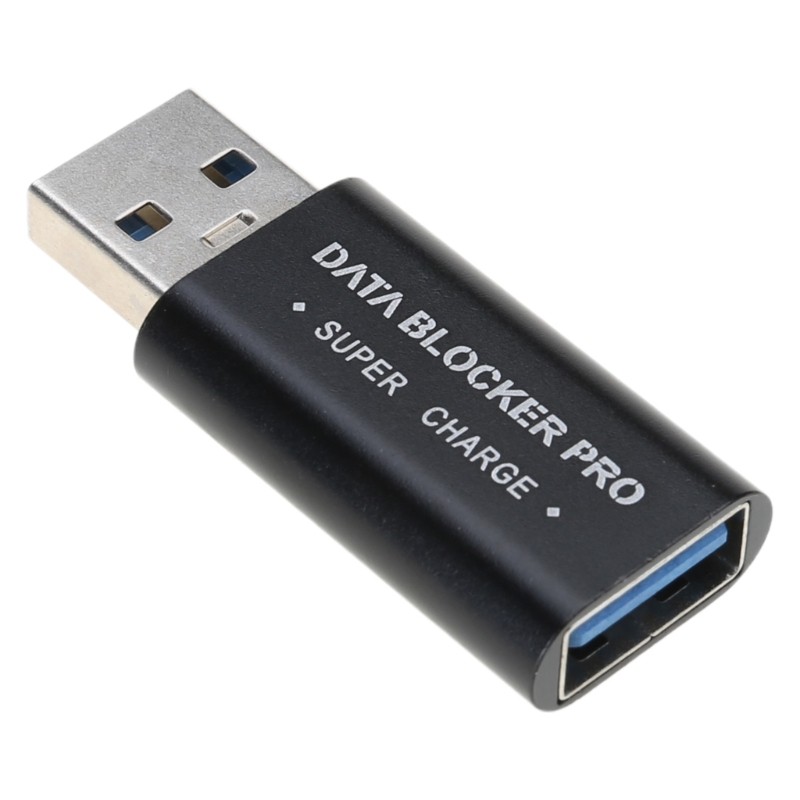 Ior USB Data Blocker Bộ chuyển đổi sạc nhanh với tính năng chặn dữ liệu Sạc nhanh Vỏ nhôm có sẵn