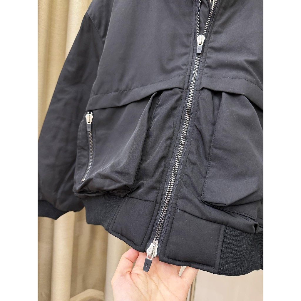 FEAR OF GOD 6thコレクション Ski Bomber FEAR OF GOD SIXTH COLLECTION BLACK SKI PUFFER BOMBER JACKET - Áo