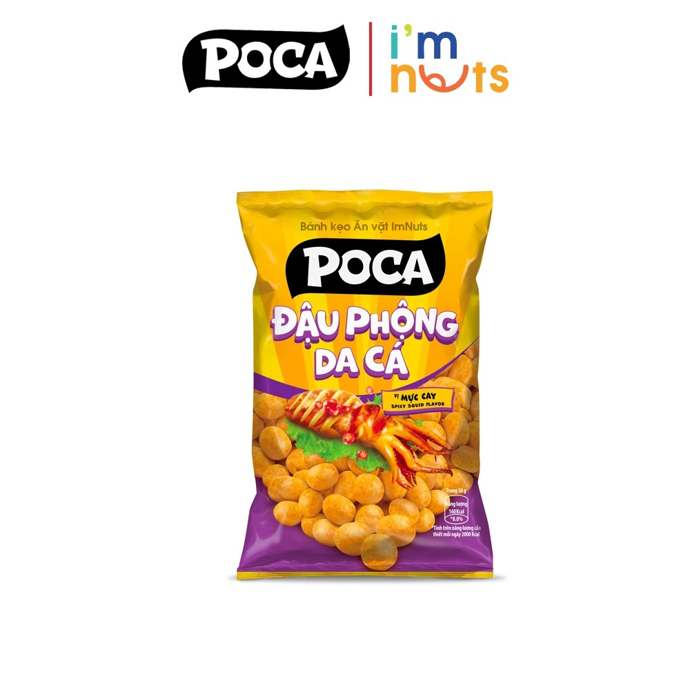 COMBO 10 GÓI Snack đậu phộng da cá Poca đủ vị gói nhỏ 2x gram Date xa Đảm bảo chất lượng