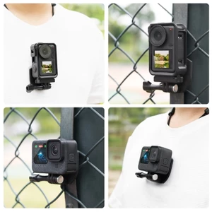 Niki Từ Camera Hành Động Ngực Gắn Chân Đế Adapter Lật Nhanh Cho Động Video Cho Pocket 3 Cho 360 Cho GO3 Activio