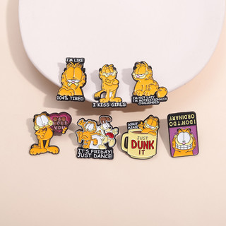25 Garfield Men Trâm Cài Ba Lô Quần Áo Thời Trang Phụ Kiện Quà Tặng Cho Bạn Bè