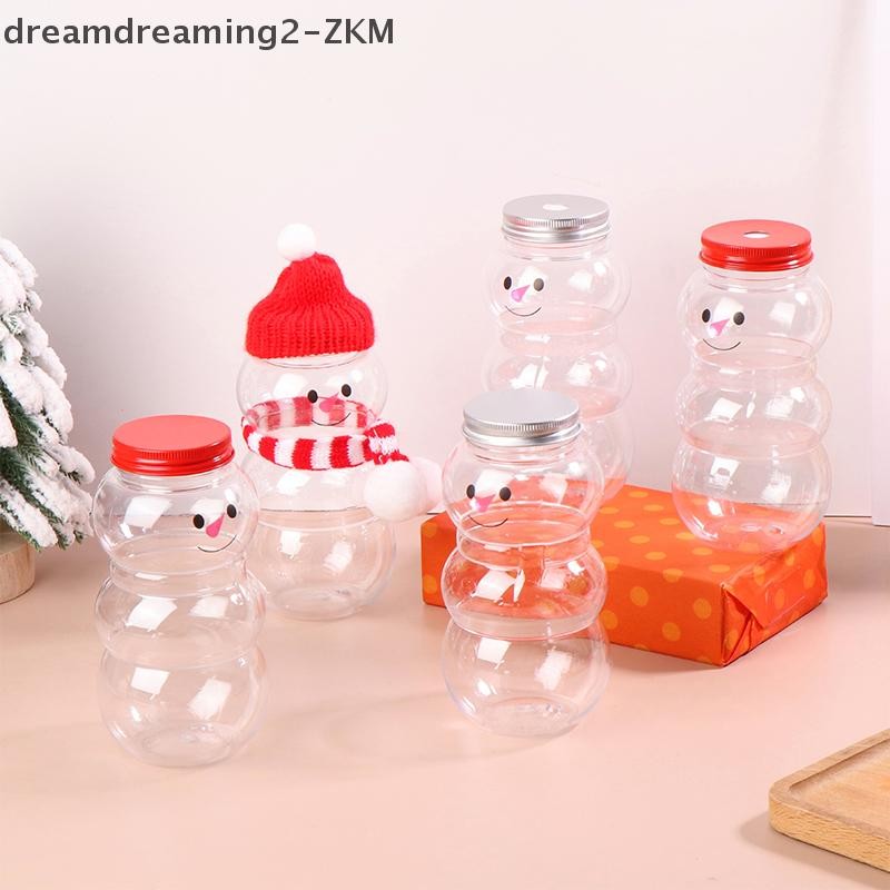 [Dreamdreaming] Bình nước người tuyết Giáng sinh 500ML Chai trà sữa Nước ép cà phê Chai uống nước di động cho quán trà sữa Cốc nước ép gia đình [zkm]
