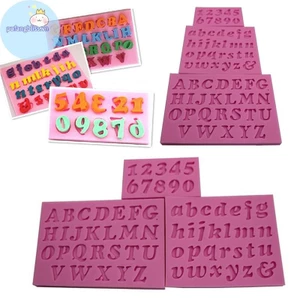 Pufangbliss 3 Cái Mới Chữ & Số Silicon Handmade Fondant Bánh Decoag DIY Khuôn VN