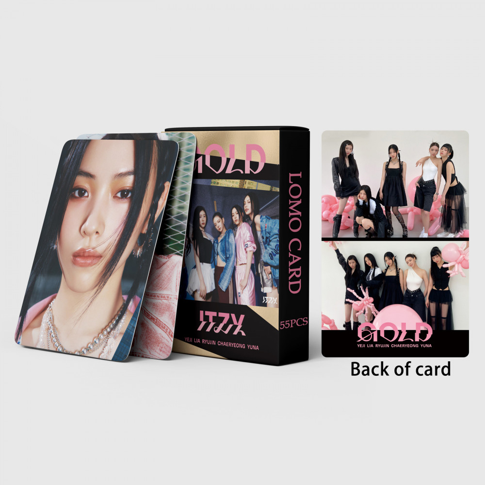 Linxx 55 Chiếc ITZY GOLD Album Lomo Card Kpop Photocards Bưu Thiếp Series