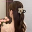 Lưới Kim Cương Giả Móng Vuốt Tóc Nữ Bé Gái Kẹp Hoa Voan Ngọt Ngào Dễ Thương Thanh Lịch Thời Trang Hàn Quốc Móng Vuốt Cua Phong Cách Kẹp Tóc [Làm Đẹp]