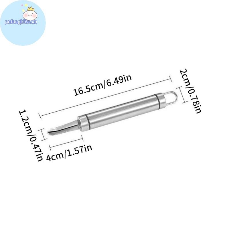 Pufangbliss 1 Dụng Cụ Tẩy Longan Lê Litchi Tẩy Trái Cây Corer Cho Nhà Hàng Gia Đình Nhà Bếp Tiện Ích (Thép Không Gỉ) VN