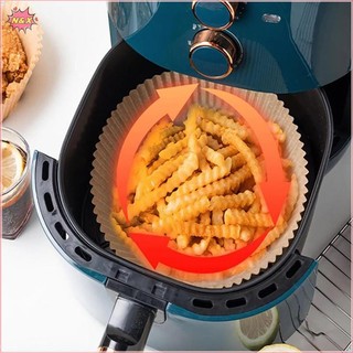 N & X 25 / 50 Chiếc Nồi Chiên Không Khí Dùng Một Lần Giấy Lót Giỏ Chống Dính Dầu Parchment Tròn Airfryer Giấy Nướng Bánh Phụ Kiện Nhà Bếp.