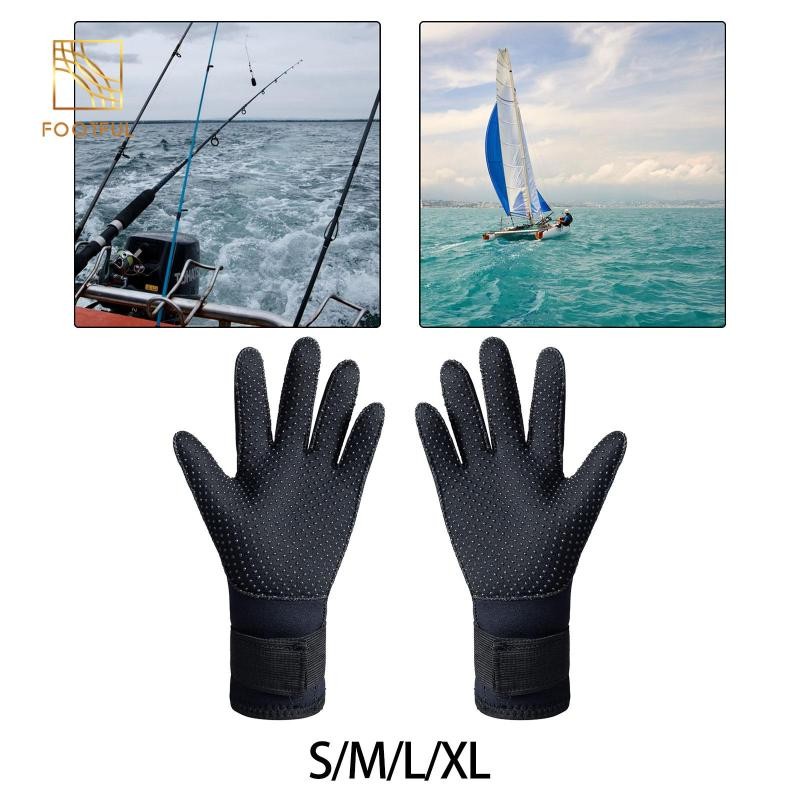 Găng tay lặn biển Găng tay Wetsuit Găng tay cao su tổng hợp 3mm chống trượt mùa đông dành cho nam