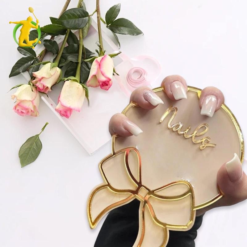 Nail Photo Prop Acrylic Dễ Dàng Làm Sạch Chuyên Nghiệp Bề Mặt Mịn Đa Năng Nhỏ Gọn Đơn Giản Móng Tay Nghệ Thuật Hiển Thị Ban Cho Studio