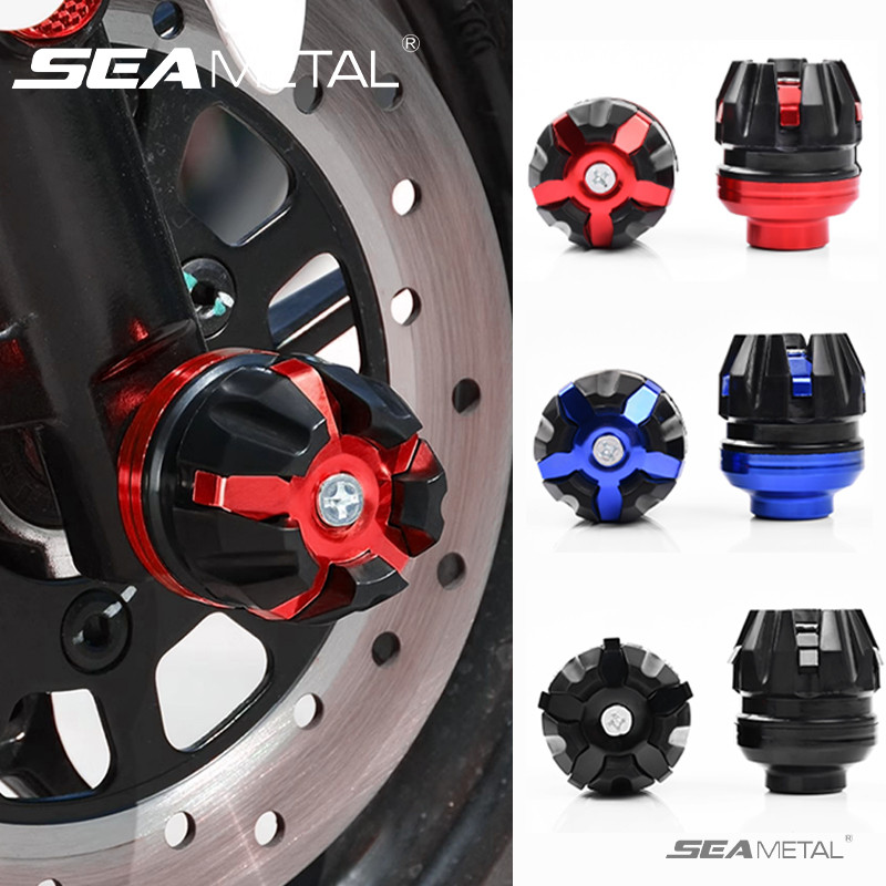 SEAMETAL Đa Năng Treo Trước Bảo Vệ Khung Cốc Trượt Rơi Bảo Vệ Cho Xe Máy Xe Tay Ga E-Bike Nhôm Và ABS