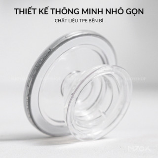 [COD] Giá đỡ Popsocket từ tính Magsafe trong suốt, nhỏ gọn, xoay 360 độ, hỗ trợ iPhone và tablet tiện lợi