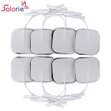 Salorie 4x4 / 5x5cm Tấm điện cực cho hàng chục Máy châm cứu kỹ thuật số Máy mát xa cơ thể Máy kích thích cơ bắp