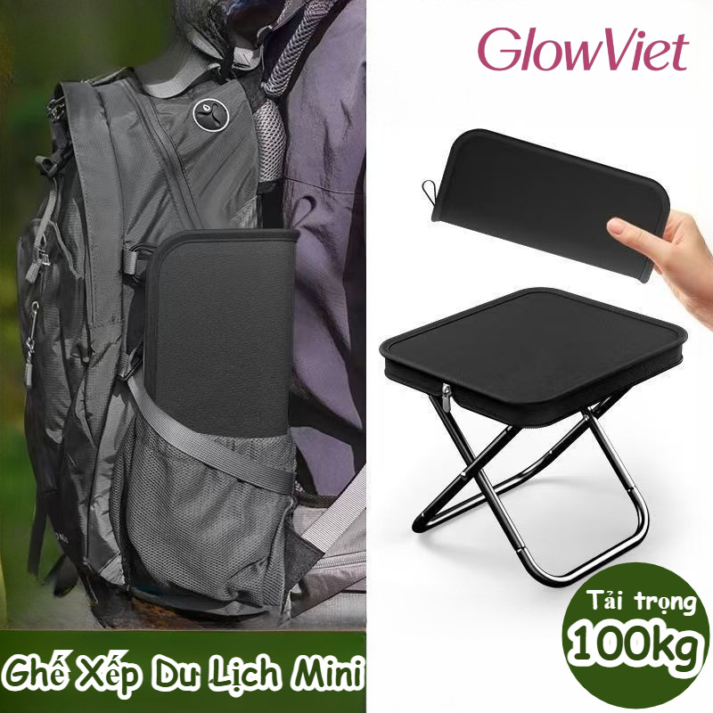 Ghế Gấp Dã Ngoại Chống Rỉ, Khung Thép Carbon Chịu 100kg, Gọn Nhẹ Như Ví, Phù Hợp Cắm Trại & Câu Cá