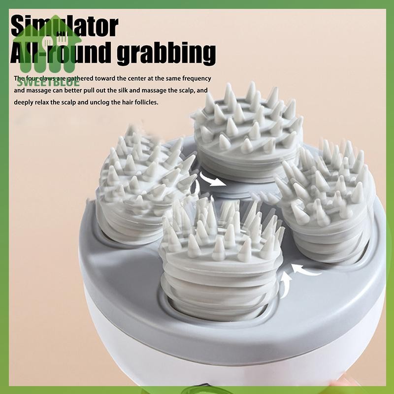 SWEET Máy Mát Xa Đầu Điện Mutifunctional Mèo Chó Máy Mát Xa Da Đầu Có Thể Sạc Lại Tiếp Xúc Cơ Thể Thú Cưng Thư Giãn Chăm Sóc Sức Khỏe Máy Mát Xa n