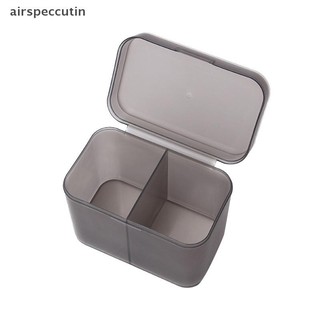 Airspecutin Miếng Cotton Khăn Lau Móng Tay Bàn Chải Trang Điểm Người Tổ Chức Hộp Bảo Quản Hộp Đựng Hộp Đựng Độc Lập Hai Phần EN