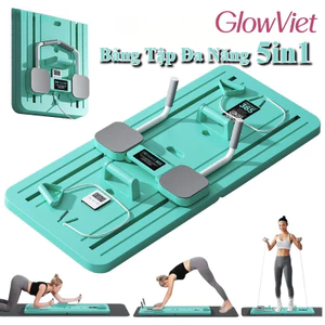 Bảng Tập Đa Năng 5in1, Chống Đẩy + Tập Bụng + Gập Bụng, chống trượt, Tăng Hiệu Quả Tập Luyện Tại Nhà