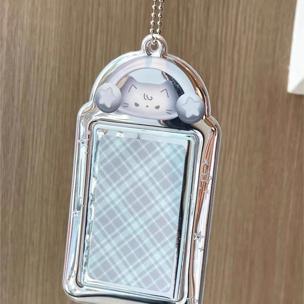 Giá đỡ Photocard NEATNOOK, Rock Kitten 3 Inch Thần tượng Bảo vệ ảnh, INS PVC Trong suốt Thẻ ID Học sinh Khung ảnh Kpop