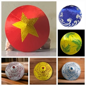 bọc nón sao vàng in kim tuyếndùng biểu diễn văn nghệ phụ kiện múa. Bọc nón hình lúa và bọc nón hình trống đồng