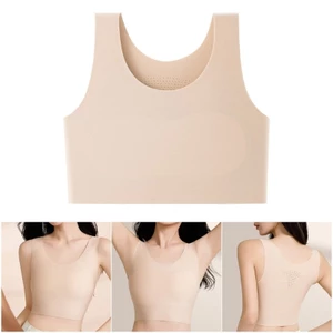 Treeling Breast Binder Tank Traceless Invisible Bralette Chất kết dính ngực FTM Chất kết dính Tran