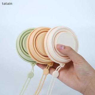 Tatain 250ml Cốc silicon có thể gập lại Cốc nước cắm trại ngoài trời có nắp và vòng Cốc nước súc miệng có thể thu vào di động dành cho du lịch VN