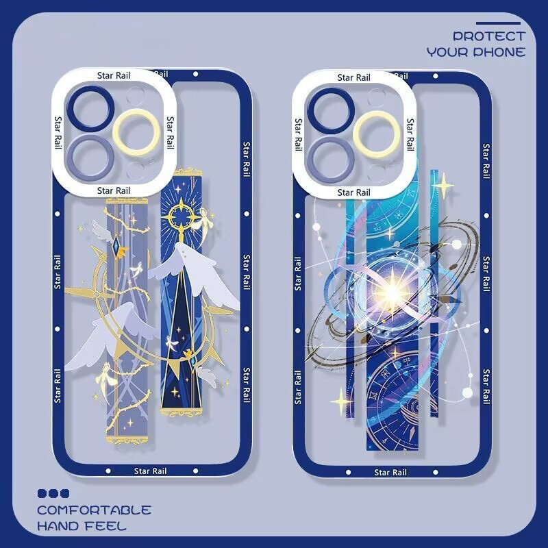 Ốp Điện Thoại Honkai Star Rail Cho IPhone 17 Air Pro Max 7 8 6 6S Plus XR X XS MAX Ốp Lưng Mềm Trong Suốt TPU Phainon Firefly Castorice Chống Rơi Thời Trang Chống Sốc