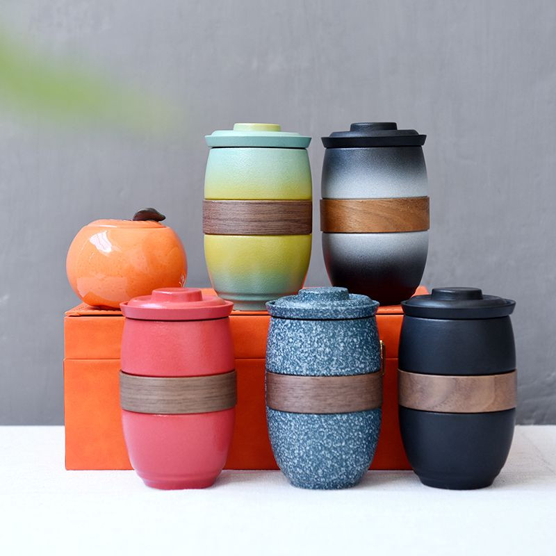 Gốm Sứ Gia Đình / Văn Phòng Giải Trí Trà Trà Trà Tách Nước Có Nắp Lọc 380ml Trà