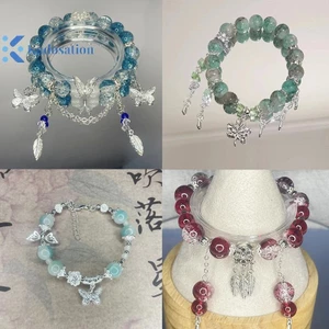 Kudosation Thời Trang Phong Cách Trung Hoa Vòng Tay Nữ Cô Gái Đa Năng Ngọt Đính Hạt Vòng Tay Bạn Gái Phụ Kiện Quà Tặng