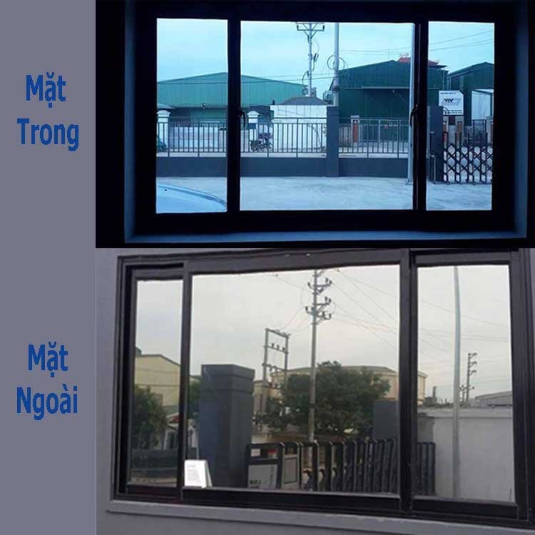 Film cách nhiệt cửa kính phản quang 1 chiều cắt 99% UV, chống nắng cửa sổ, giảm ánh sáng, chống nhìn trộm có hỏa tốc