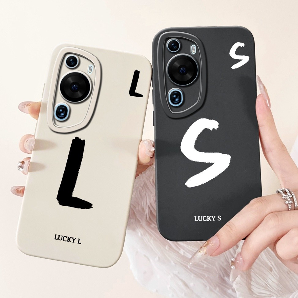 Ốp lưng Huawei P60Art MNA-AL00 Huawei P60 Art Cover Chữ thời trang đơn giản Thiết kế họa tiết A-Z Ốp lưng chống sốc bằng silicon
