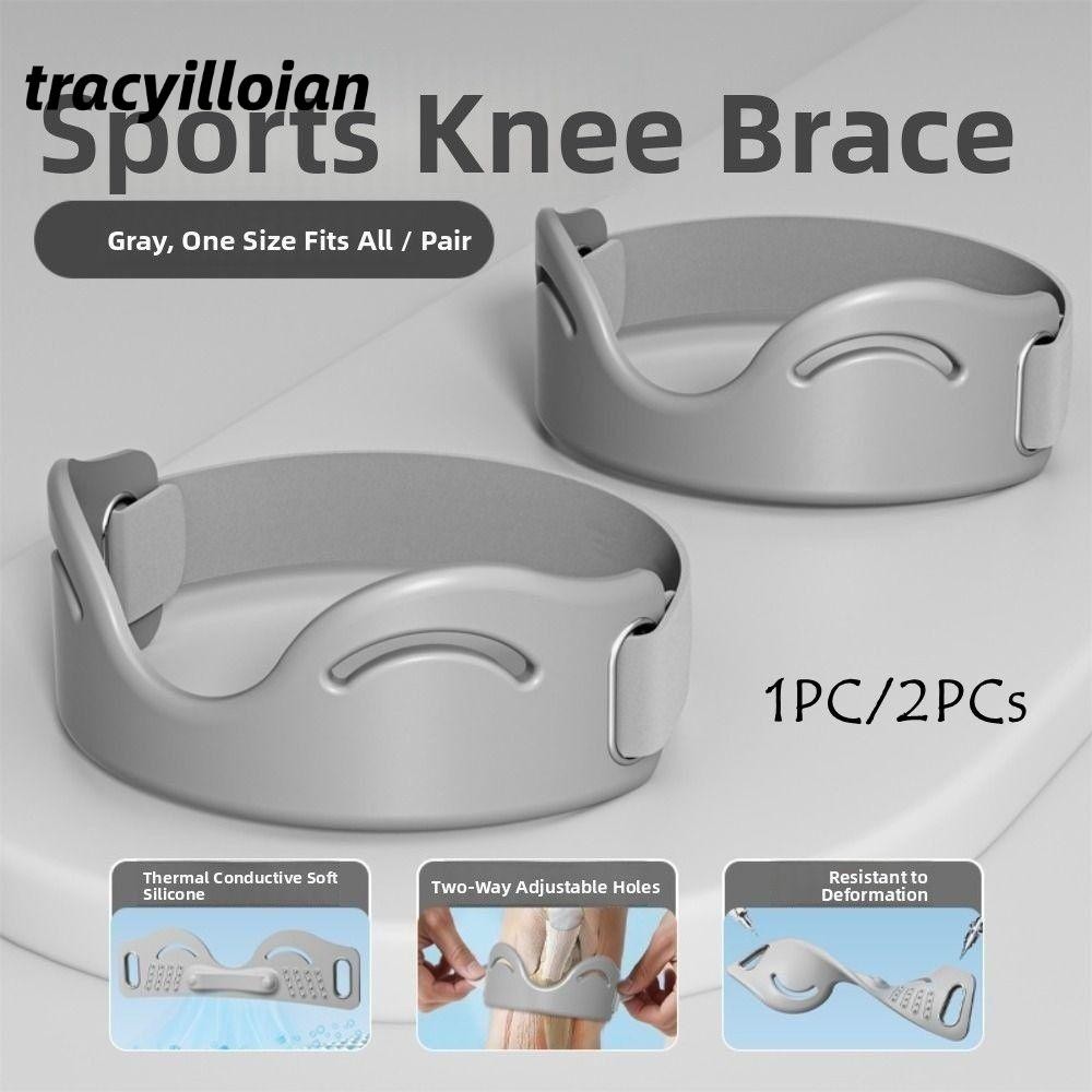 Dây hỗ trợ đầu gối Patella bằng silicon, bảo vệ cố định, đàn hồi cao cho thể thao, phòng tập