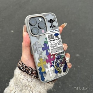 Nhãn Nhiều Màu Sắc Chữ Thập Độc Đáo Sáng Tạo Thời Trang Cao Cấp Bán Chạy Ốp Điện Thoại Từ Tính Thích Hợp Cho iphone 11pro 14promax 16 15plus 12pro 13promax 14 16pro 15 11 Ốp Chống Sốc