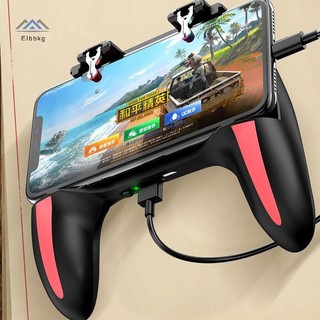 ELBBKG H10 Bộ điều khiển chơi Game cầm tay Tay cầm chơi Game cho Pubg Kích hoạt điện thoại Quạt làm mát chạy bằng USB 5000mAh Pin mới