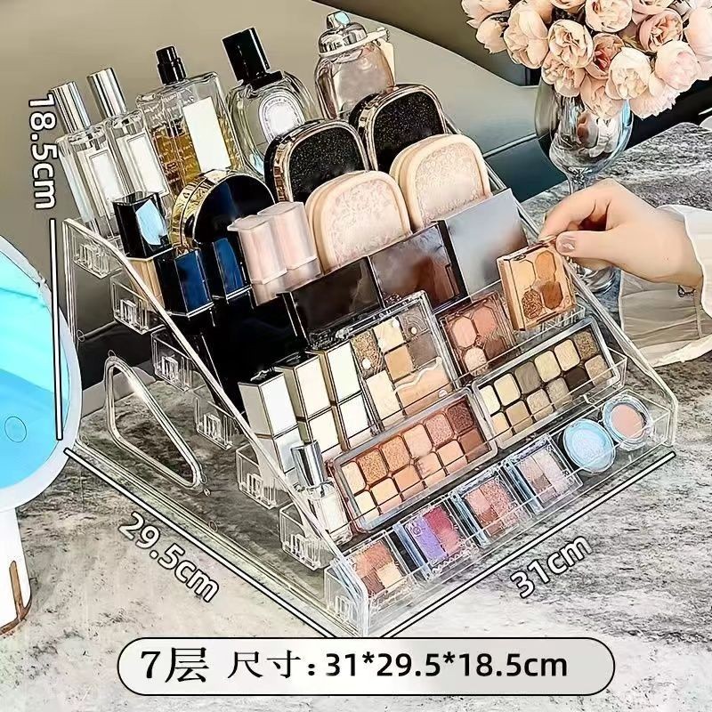 Kệ Acrylic Thanh Chirp Hộp Mỹ Phẩm Nhiều Lớp Giá Để Đồ Lưu Trữ Giá Hiển Thị Giá Hiển Thị Thang Trong Suốt